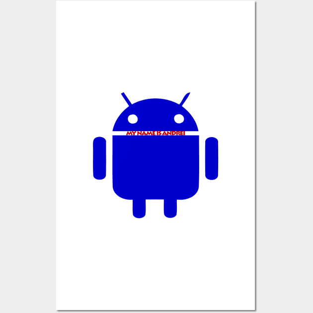 andrei the android Wall Art by likbatonboot